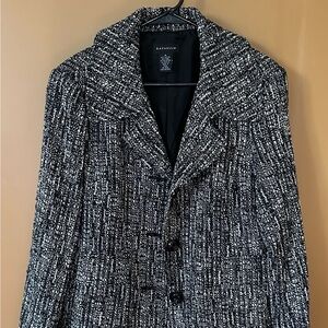 Rafaella Black and White Tweed Blazer